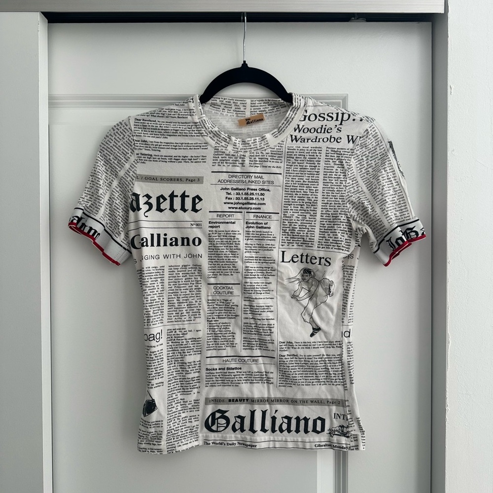 vintage John Galliano t shirt